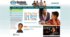 Desktop Screenshot of dyslexiatutoringprogram.org