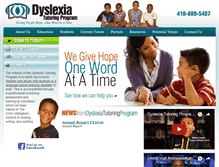 Tablet Screenshot of dyslexiatutoringprogram.org